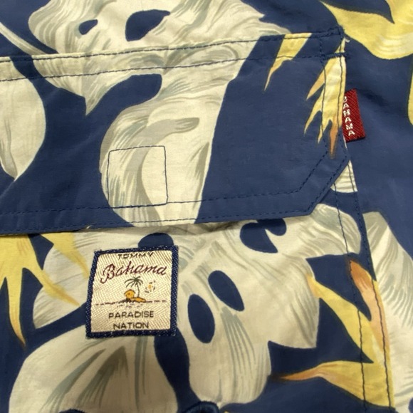 Tommy Bahama Relax Swim Trunks Mens Large Blue Tropical Mesh Lined Board Shorts‎ - Picture 3 of 10
